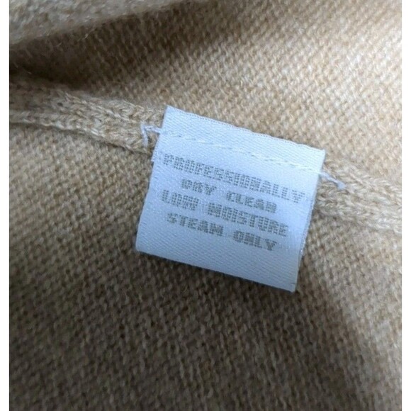 Charter Club 2-Ply Cashmere Sweater Women X-Large V-Neck Long Sleeves Beige XL - Picture 7 of 7